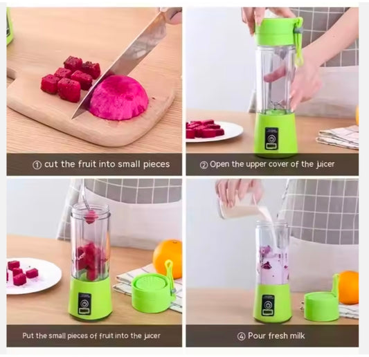 Portable Electric 6 Blade USB Juice Maker (380 ml)
