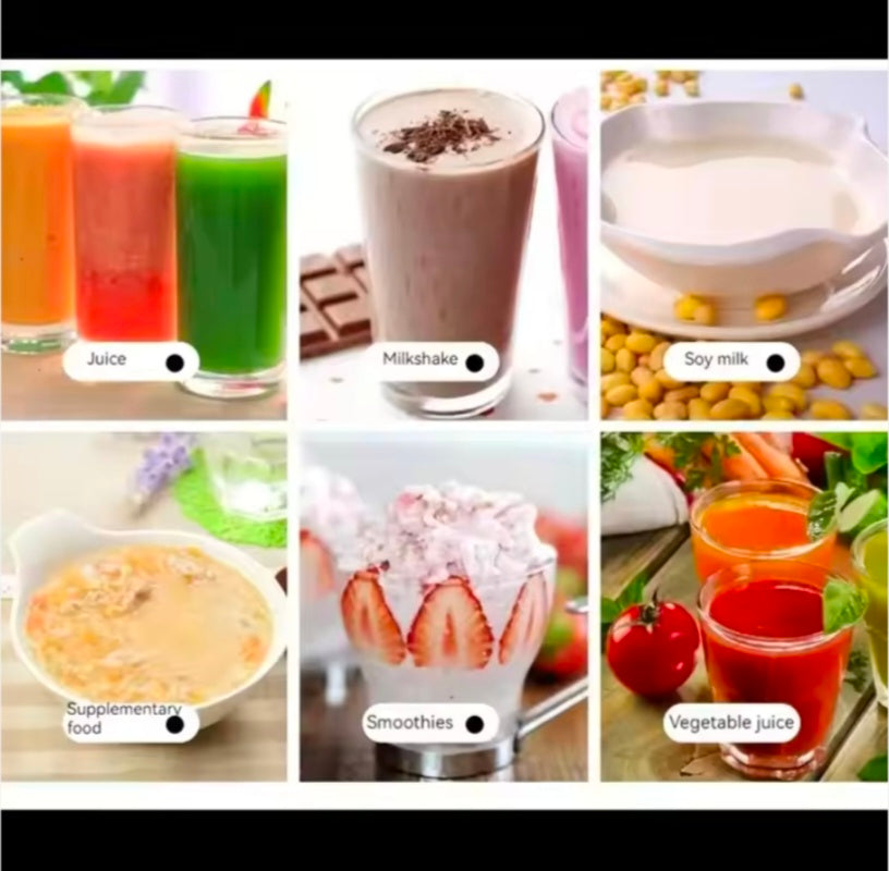 Portable Electric 6 Blade USB Juice Maker (380 ml)