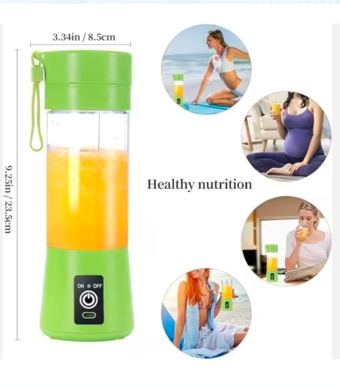 Portable Electric 6 Blade USB Juice Maker (380 ml)